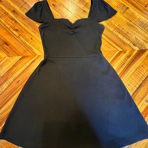 Women’s cap short sleeve fit & flare knit skater dress